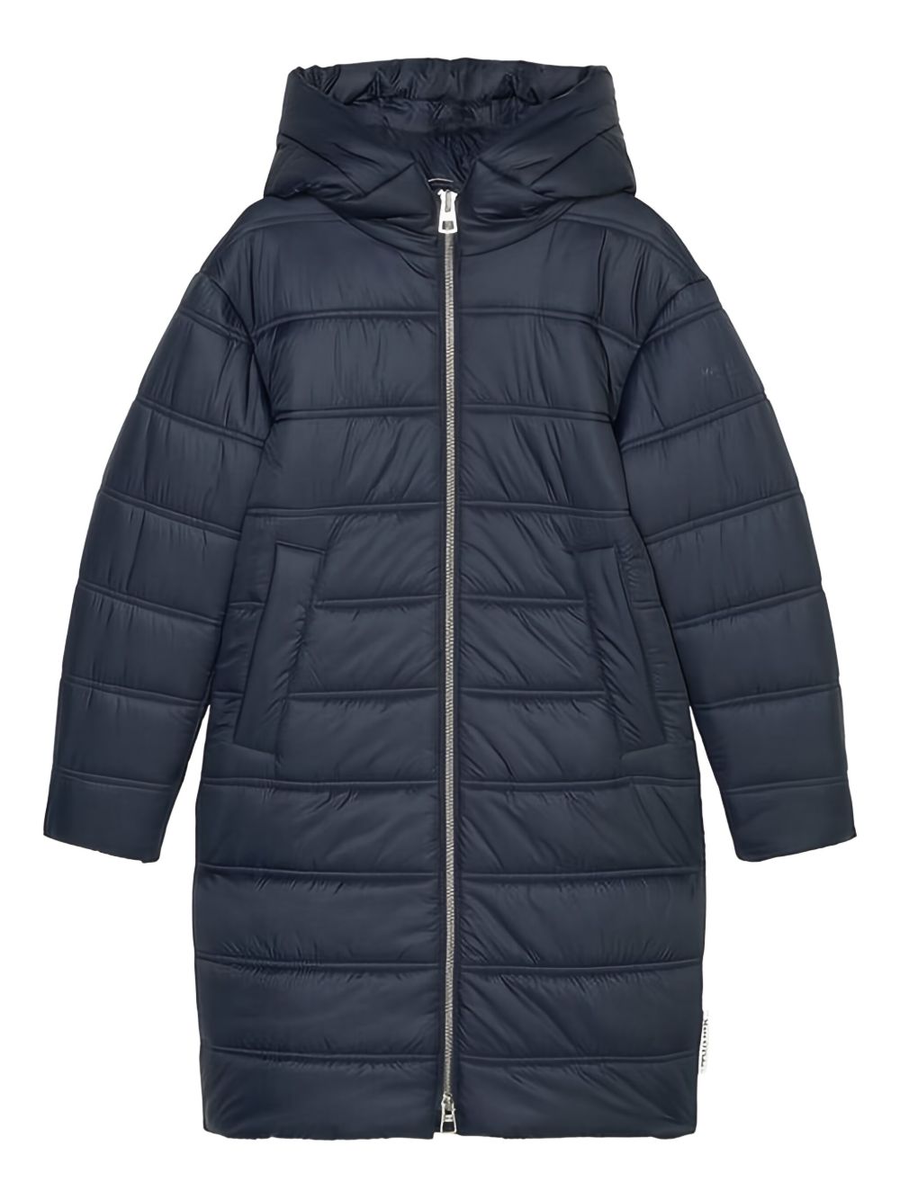 Hooded puffer coat - Blue