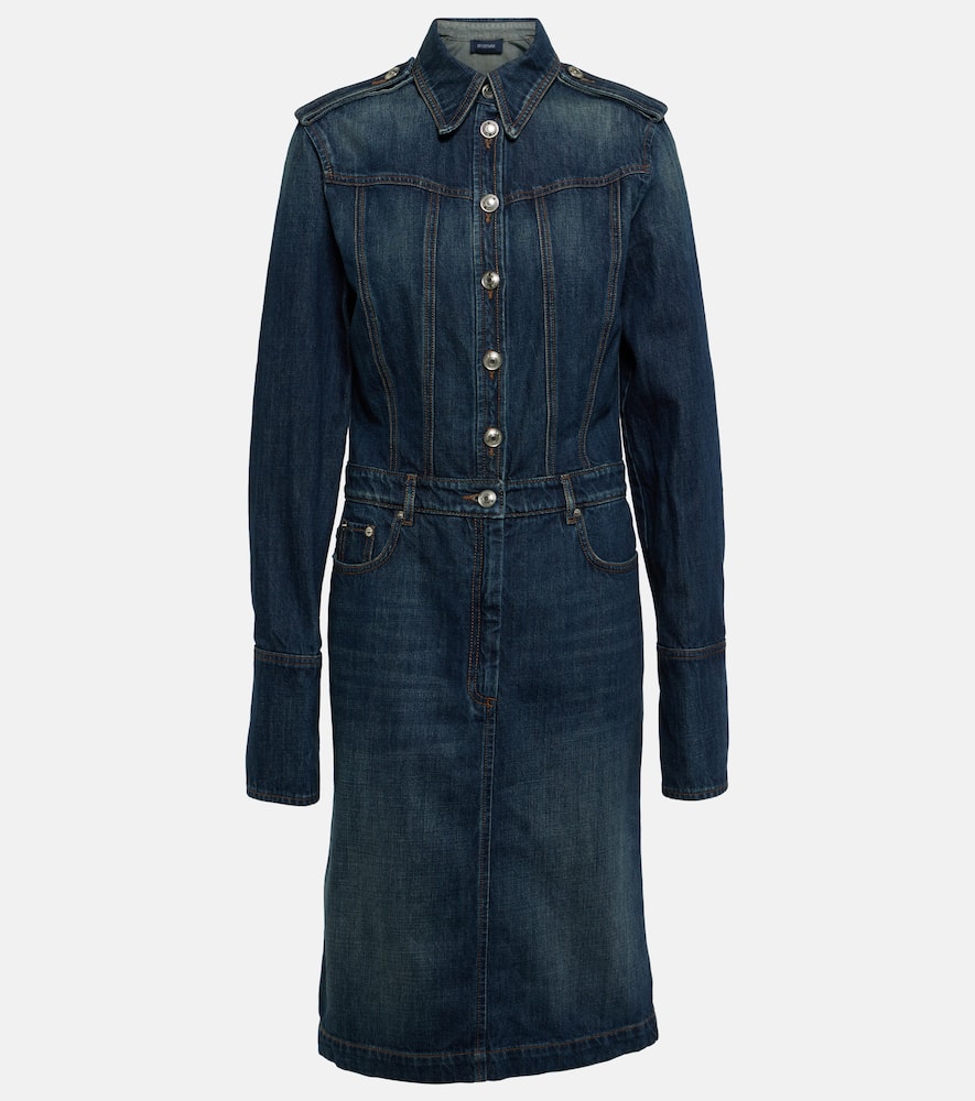 Denim midi dress