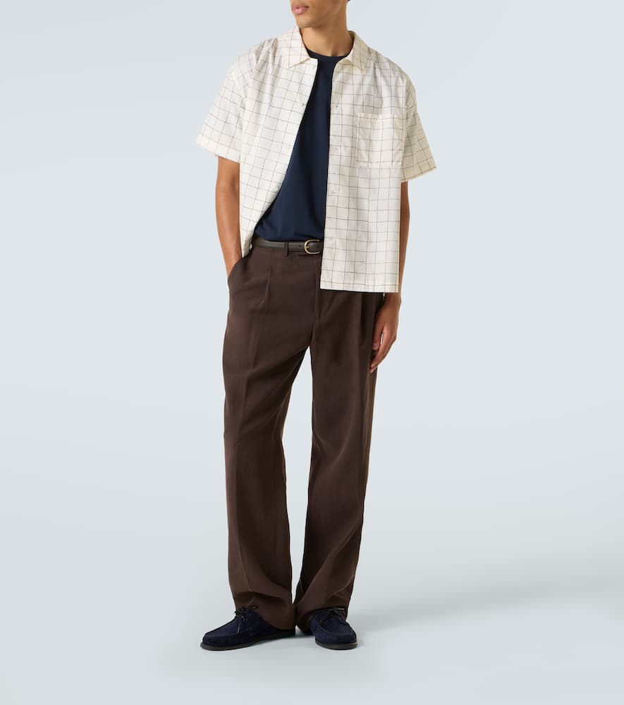 Checked bowling shirt