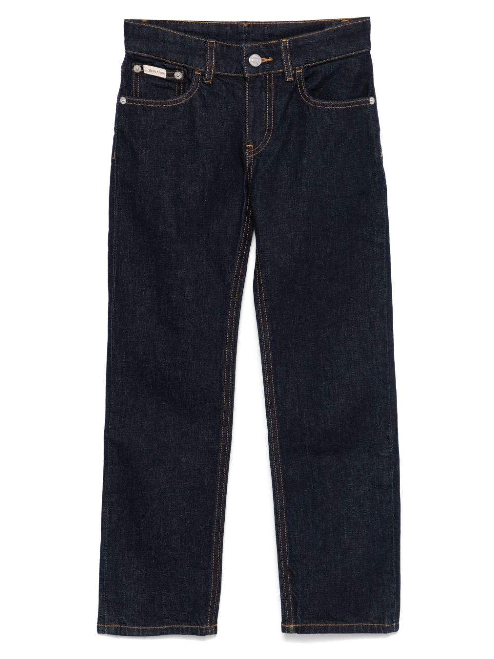 Straight leg cotton jeans - Blue