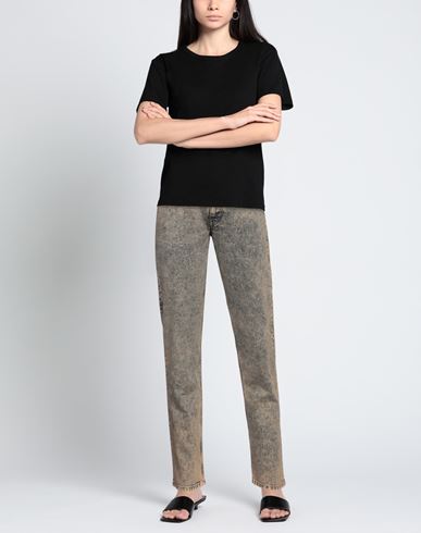Woman Jeans Apricot Size M Cotton, Elastane