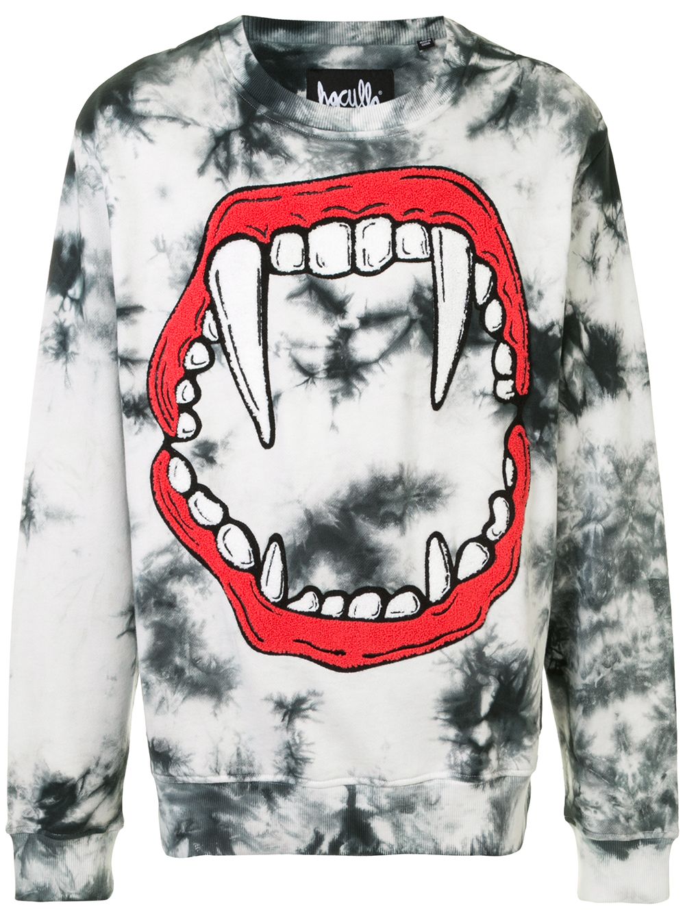 Tie-dye cotton sweatshirt - White