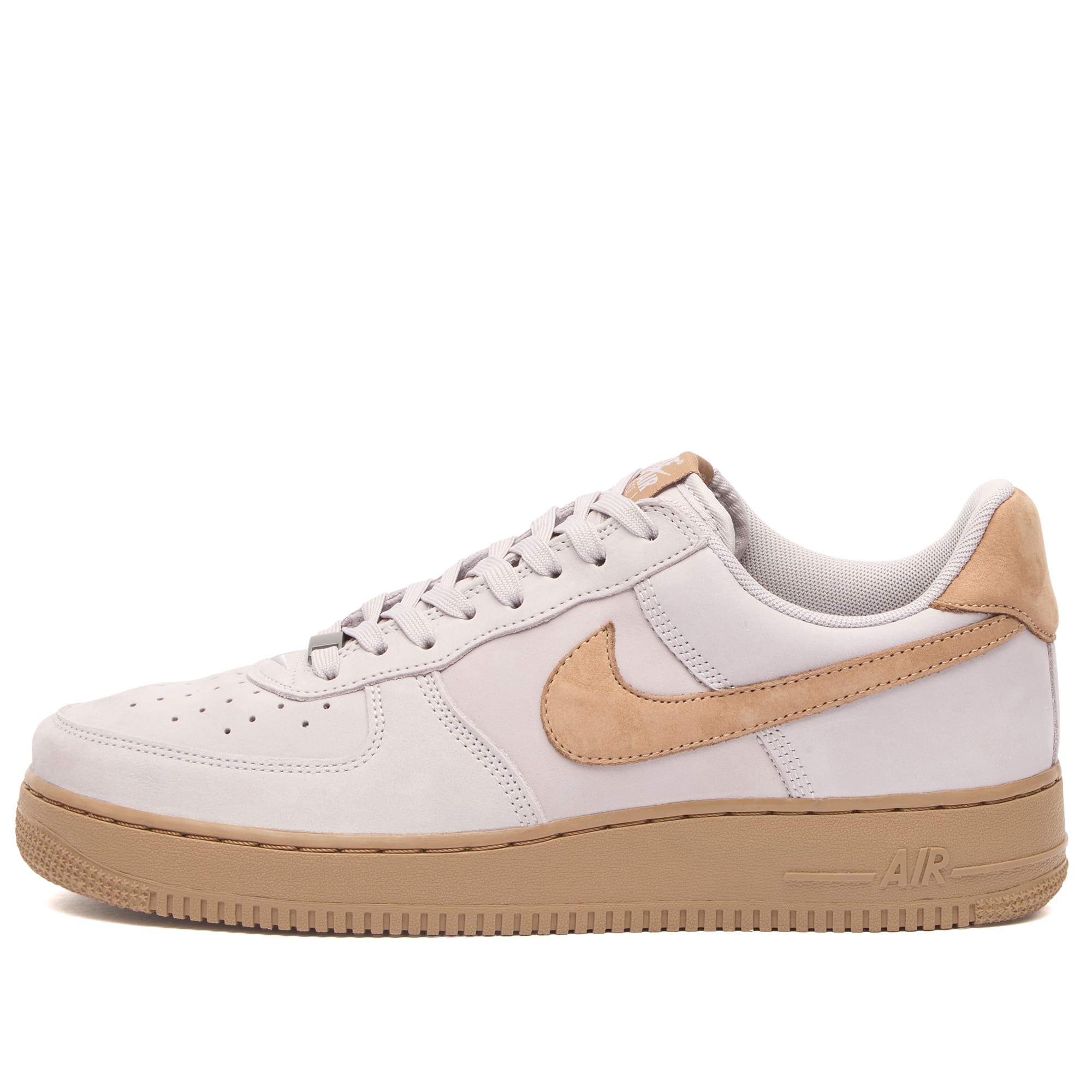 Men's Air Force 1 Low Retro Prm Qs Sneaker Silver Lilac/Taupe