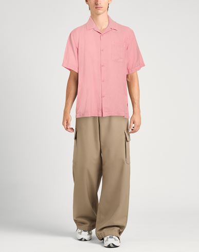 Man Shirt Pink Size XL Hemp, Cotton