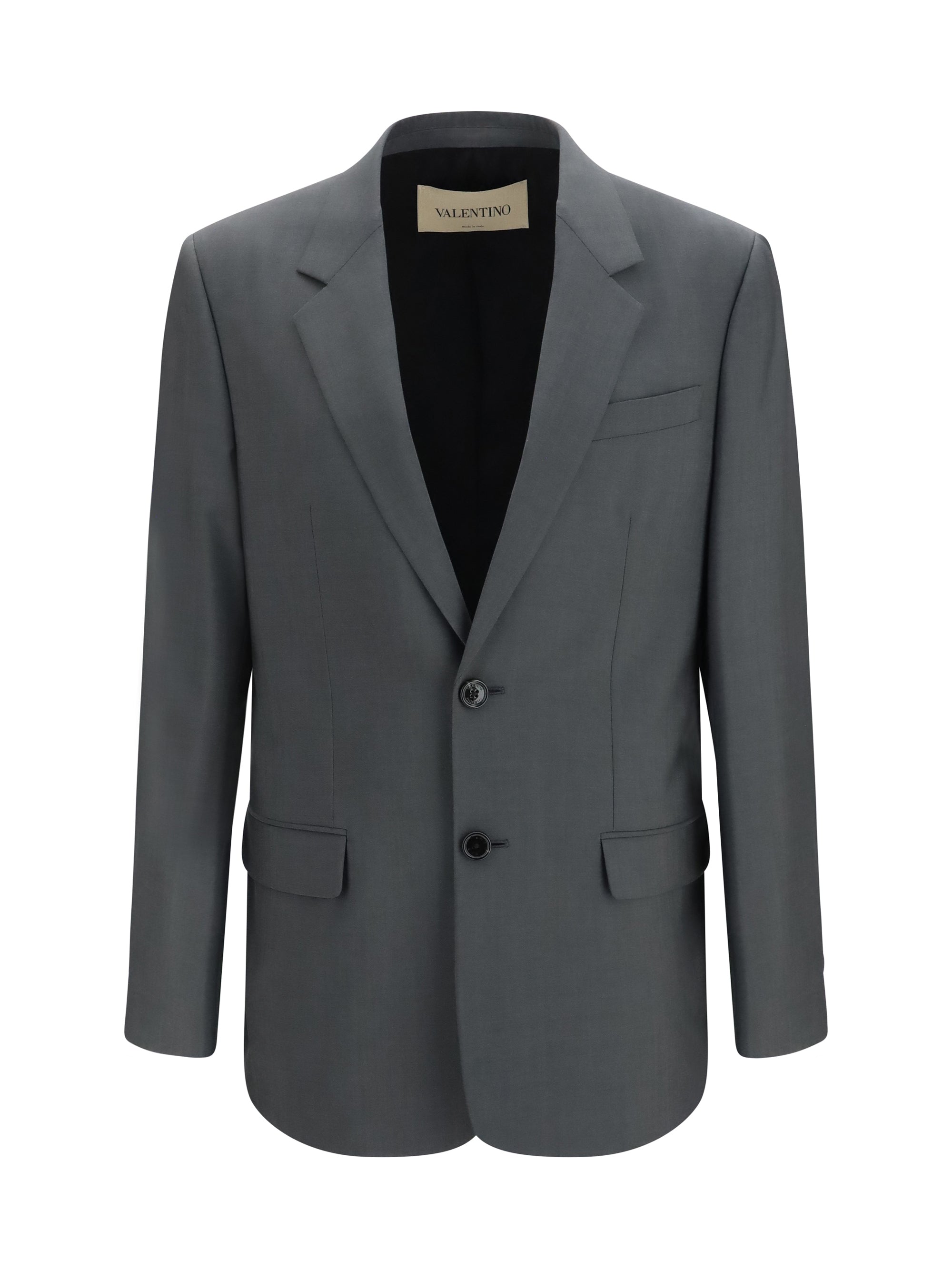 Wool and Mohair Blazer — Gray