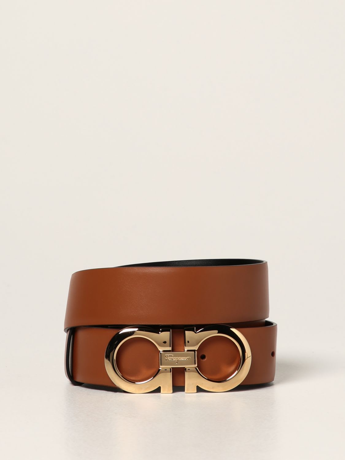 Gancini Buckle Reversible Belt