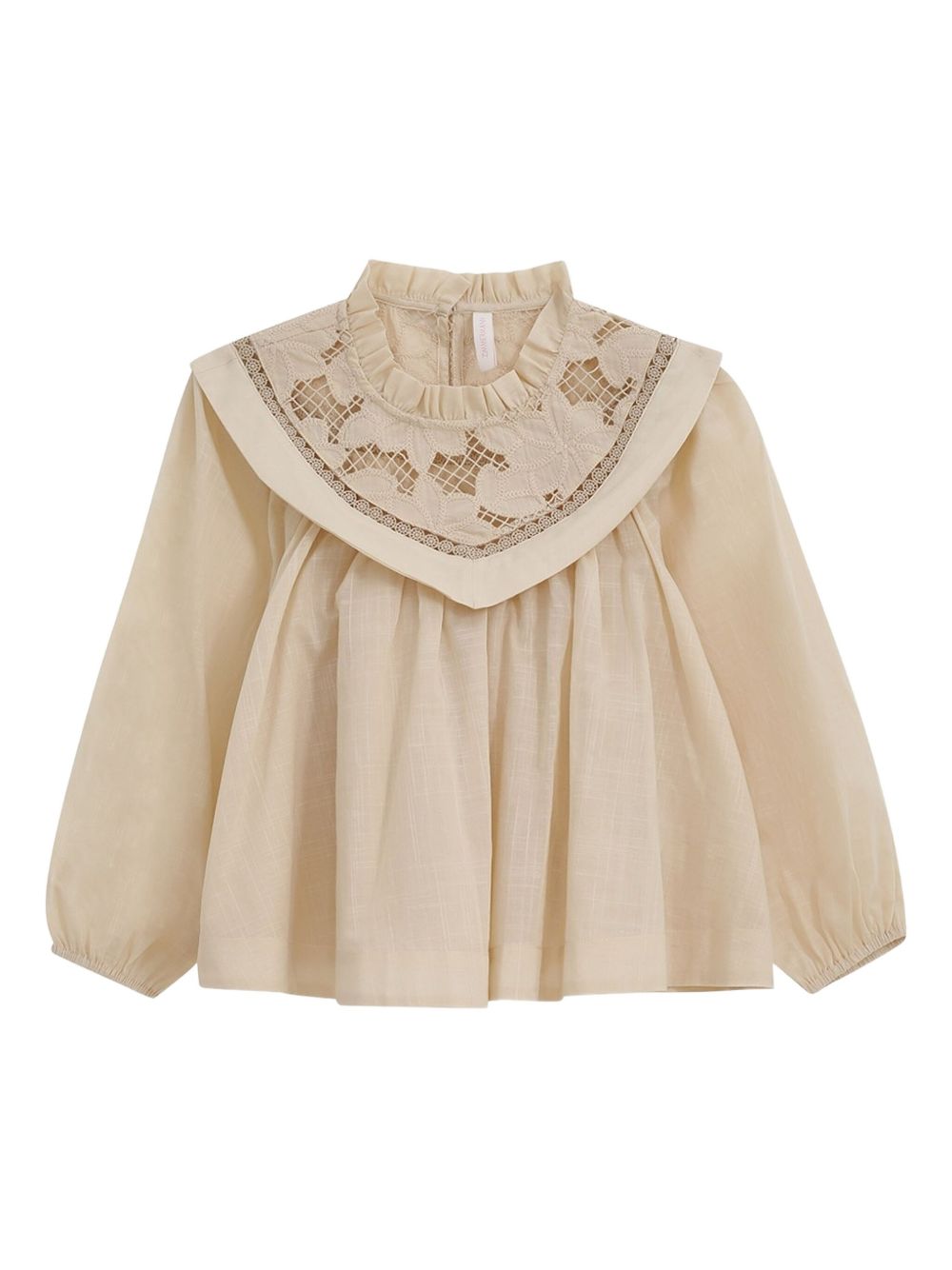 ZIMMERMANN Kids Lucky Kids Broderie blouse - Neutrals