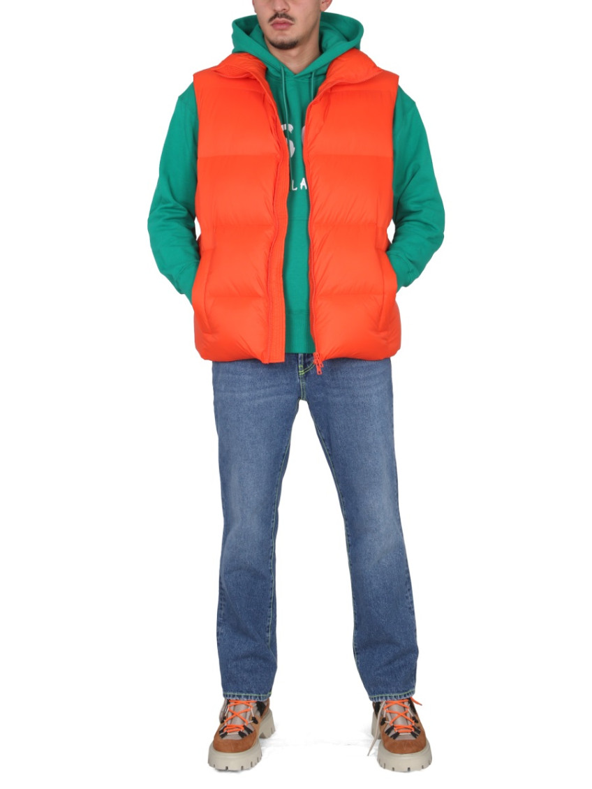 Padded zip gilet