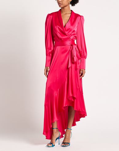 Woman Maxi dress Fuchsia Size 12 Viscose