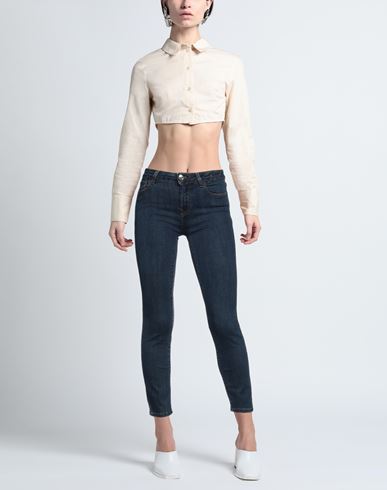 Woman Jeans Blue Size 25 Cotton, Elastomultiester, Elastane