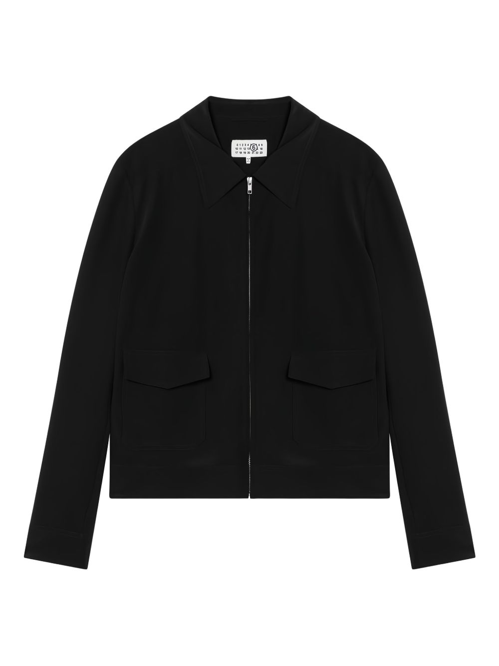Zip-up shirt jacket - Black