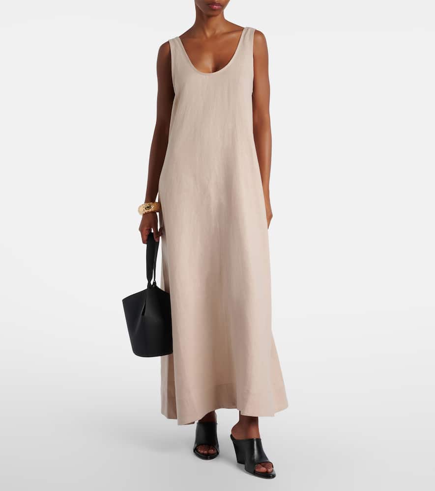 Capri linen maxi dress