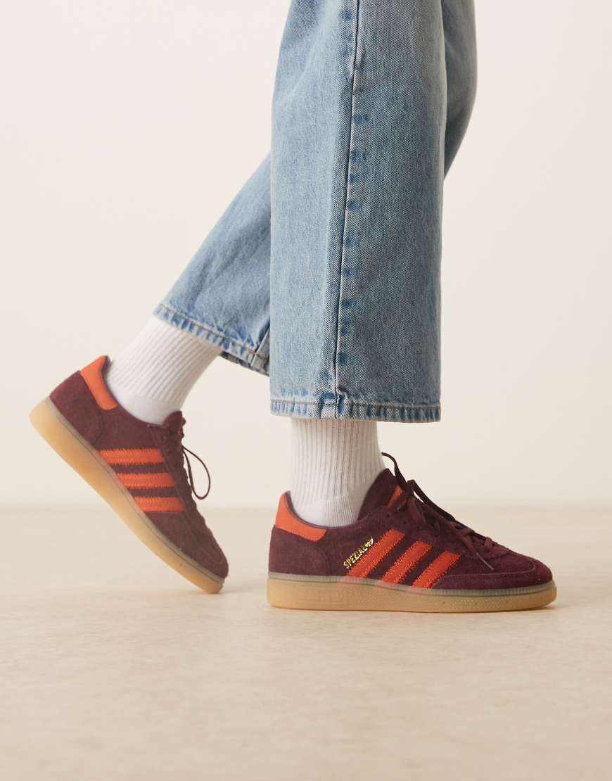 Handball Spezial sneakers in burgundy and orange-Red