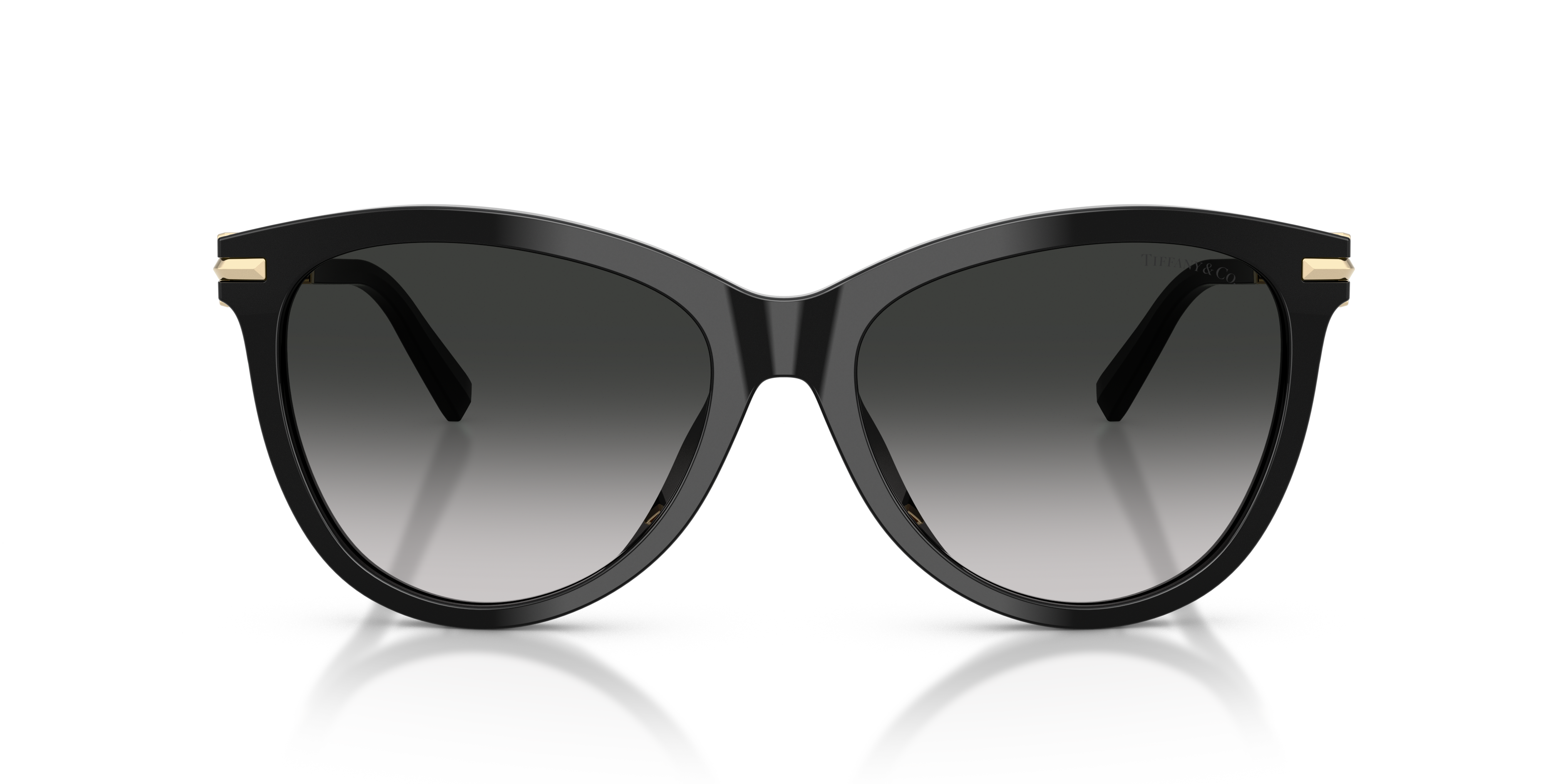 Tiffany Donna Tiffany TF4258BU 80013C Occhiali da sole Acetato Nero Grigio Pantos Normale Sfumato