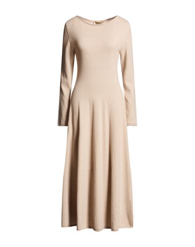 Woman Midi dress Beige Size 10 Cashmere