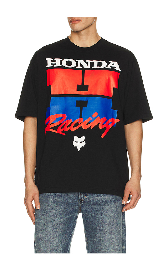 Fox Racing x Honda Midweight Tee in Black. - L also in S, M, XL/1X