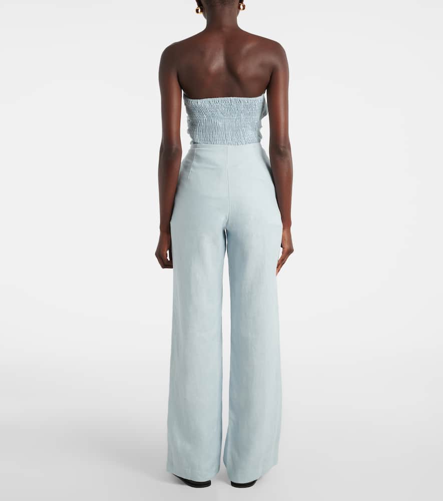 Lulea high-rise linen wide-leg pants