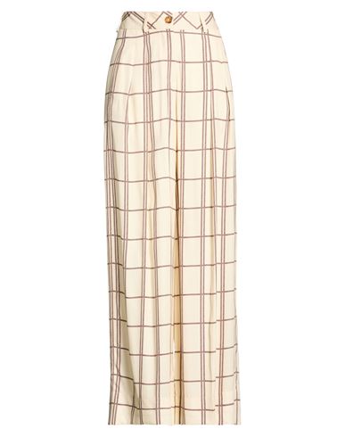Woman Pants Cream Size 1 Viscose