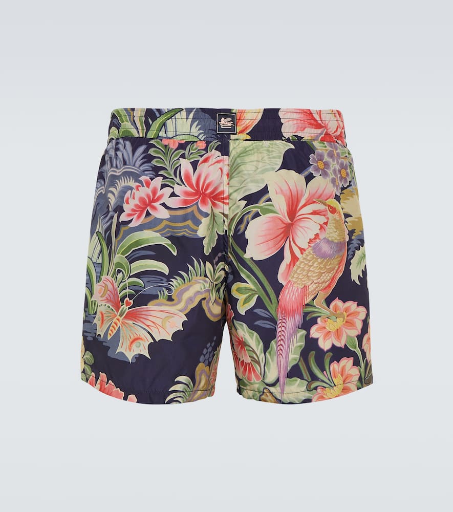 Printed swim trunks