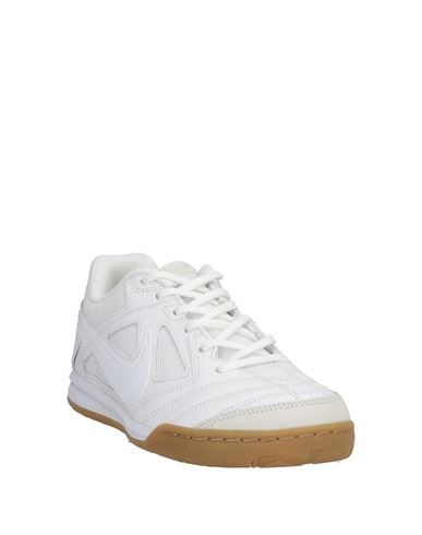 Man Sneakers White Size 6 Leather, Textile fibers