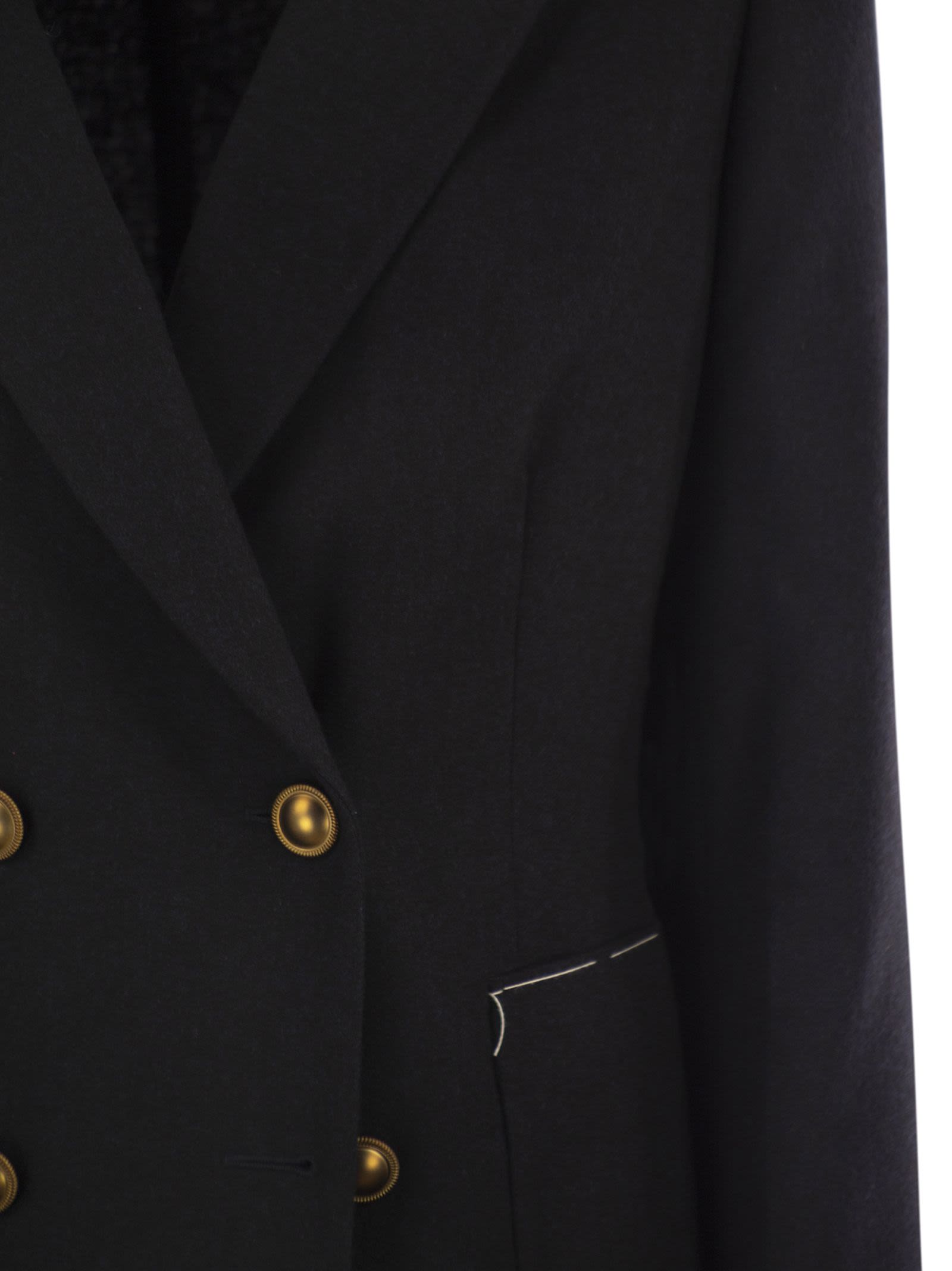 Saulina Assunta Jacket In Virgin Wool And Viscose