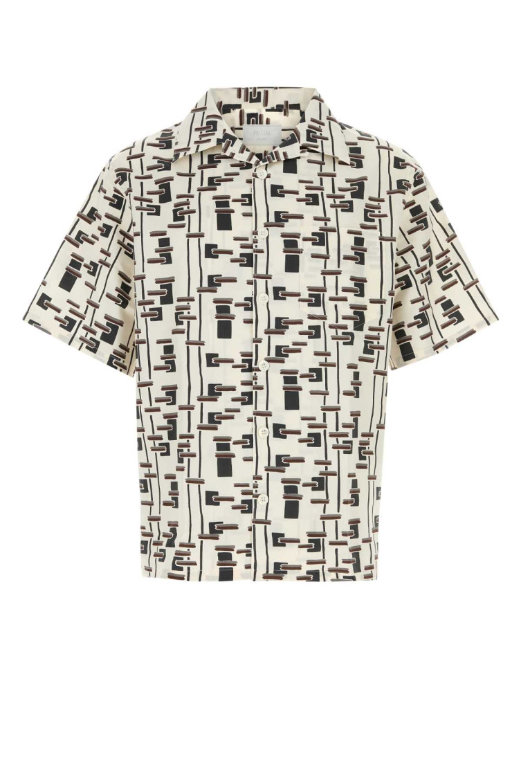 Printed Cotton Blend Shirt