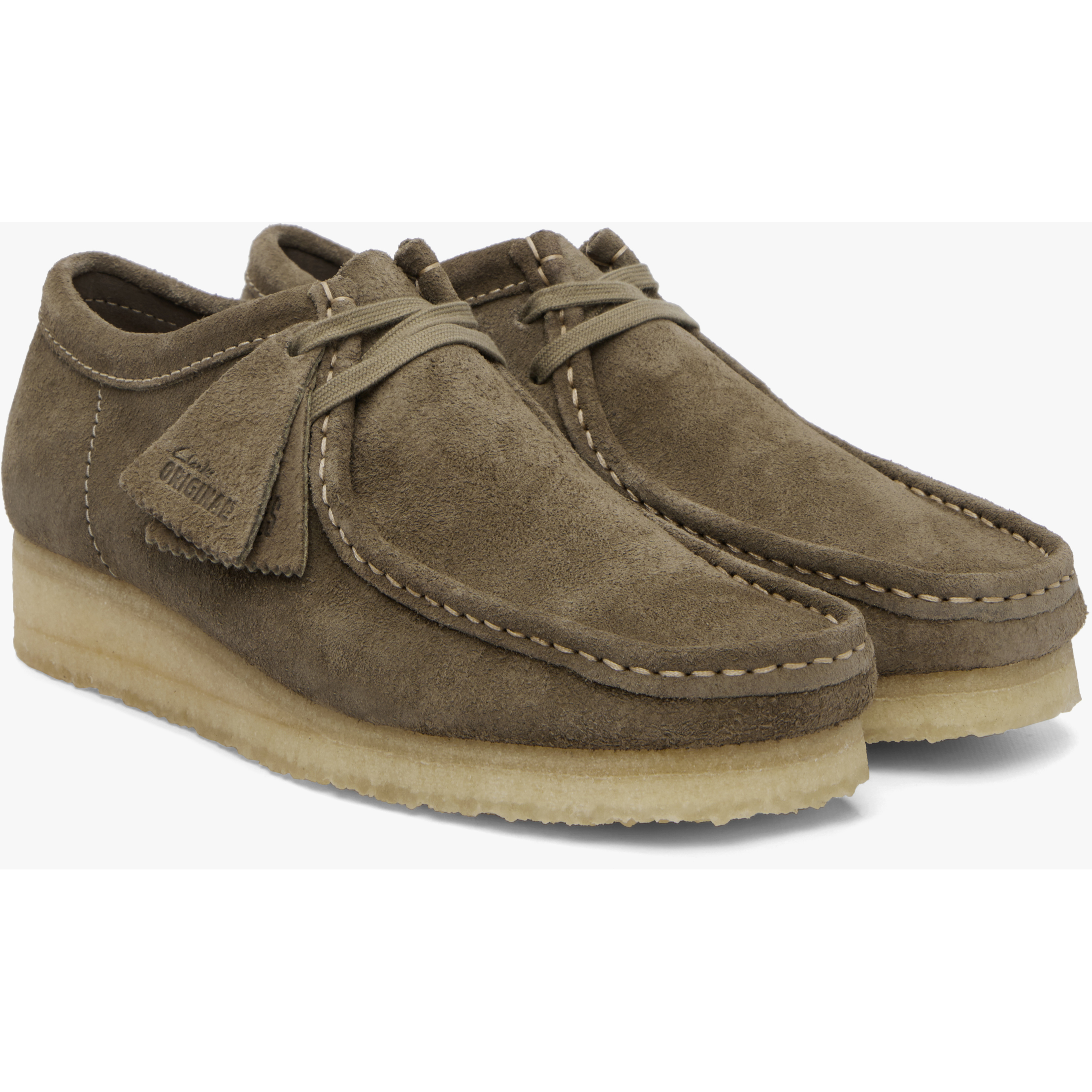 Gray Wallabee Derbys