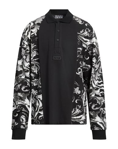 Man Polo shirt Black Size XL Cotton