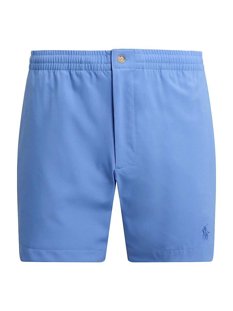 Men's Elasticized Waistband Mid-Rise Trunks - Harbour Island Blue