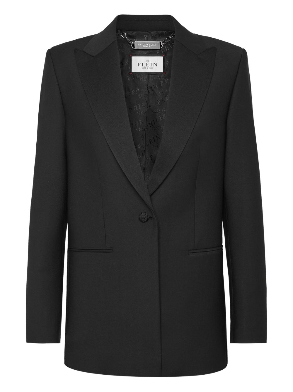 Rhinestone-embellished blazer - Black