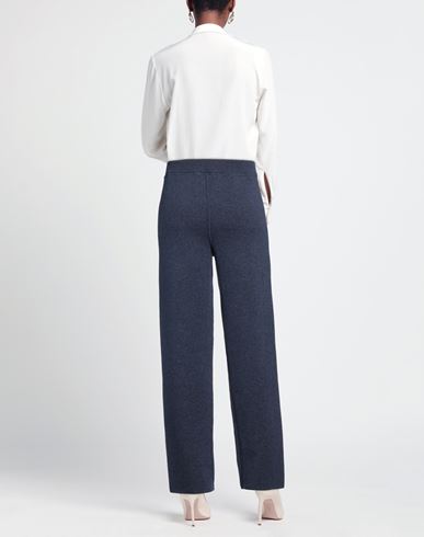 B. a. Printed Artworks Woman Pants Navy Size L Cashmere