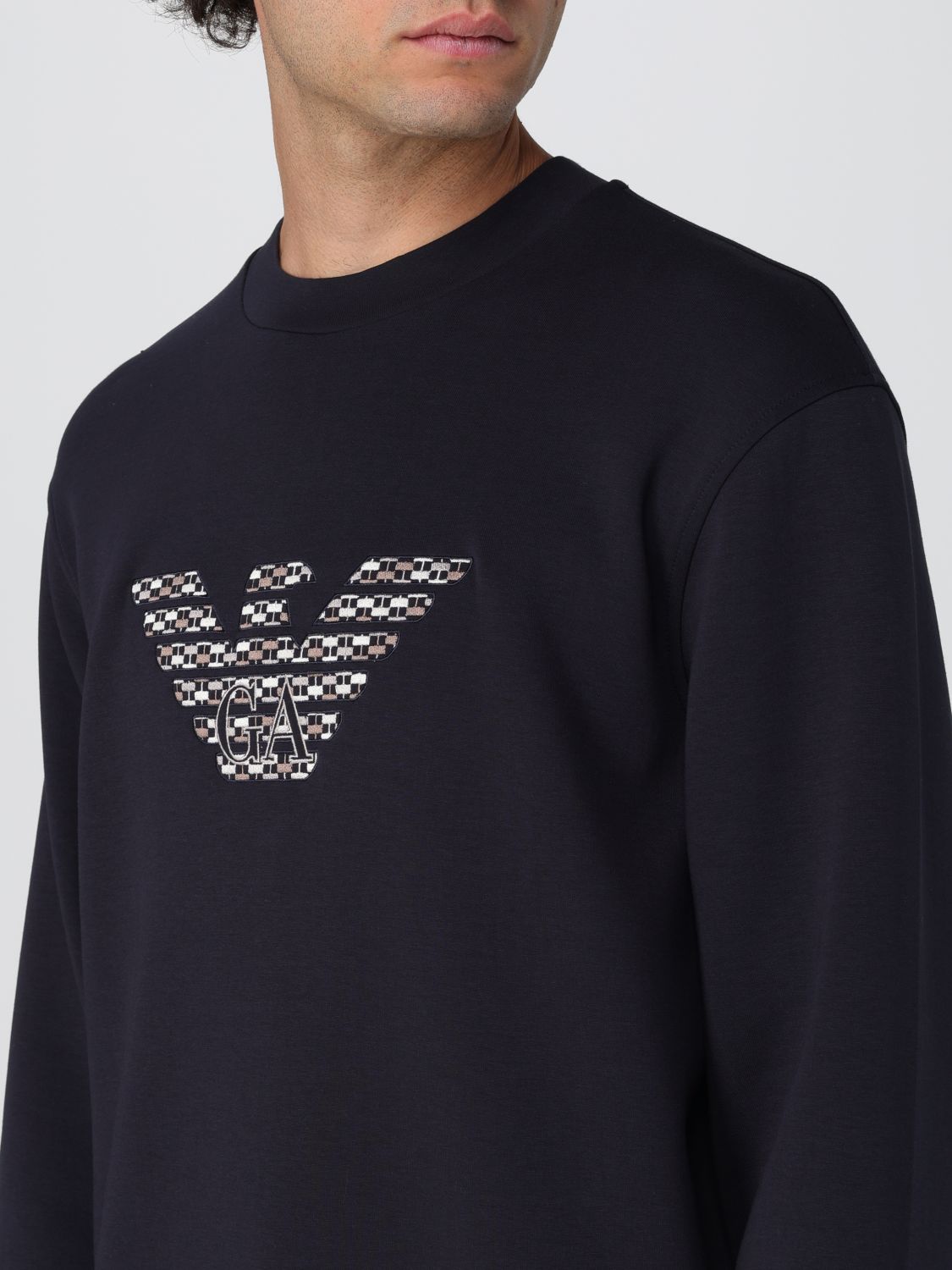 Sweatshirt Men color Blue