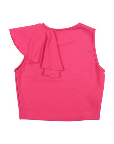 Kid Girl Top Fuchsia Size 14 Viscose, Polyester, Elastane