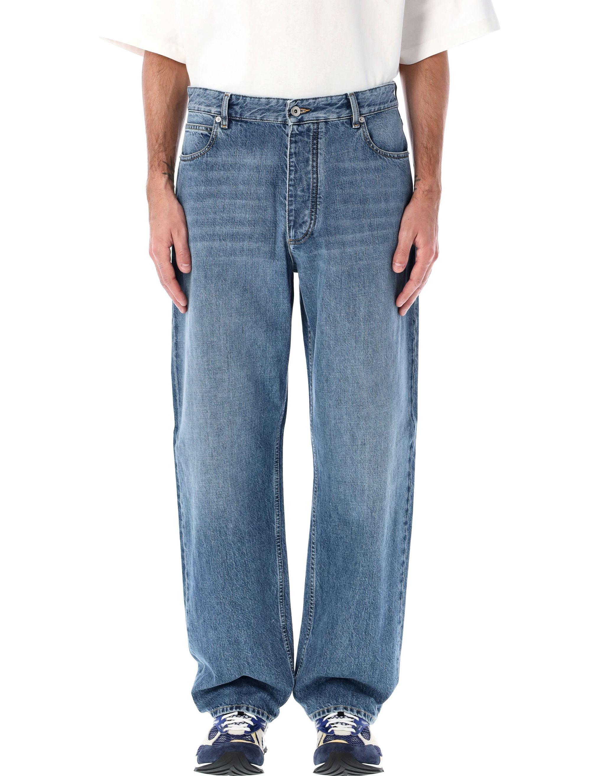 Relaxed Fit Cotton Jeans - Size 50