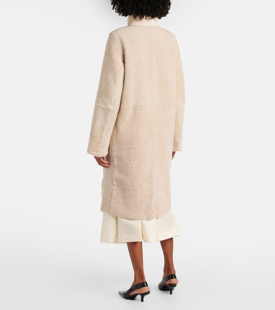 Zipped teddy shearling coat