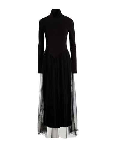 Woman Maxi dress Black Size 4 Acetate, Polyamide, Elastane