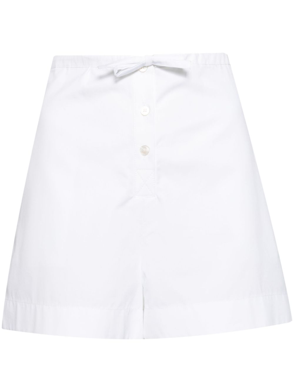 Cotton Bermuda short - White