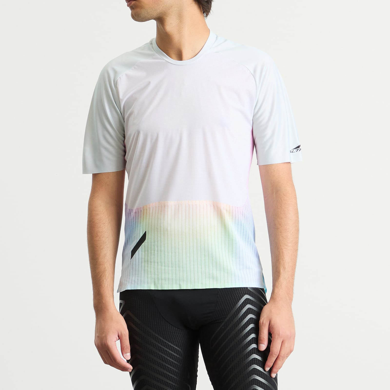 Men's x Altra Trail Race Top in Rainbow/Grey