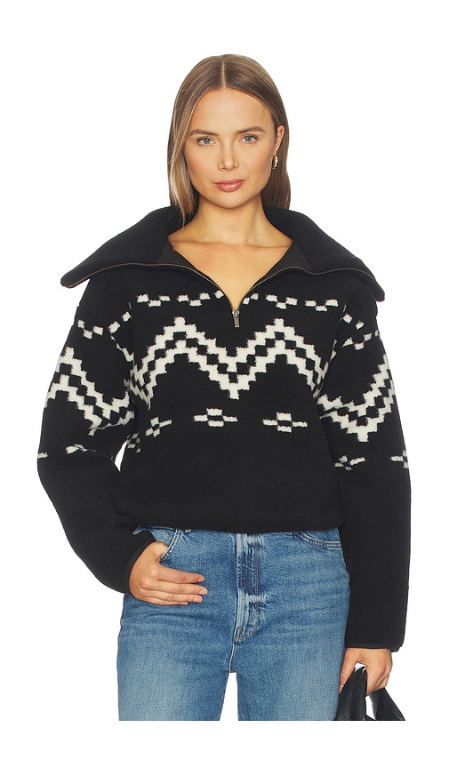 & Reckless Dayna Zip Up Fleece in Black. - S also in XS, M