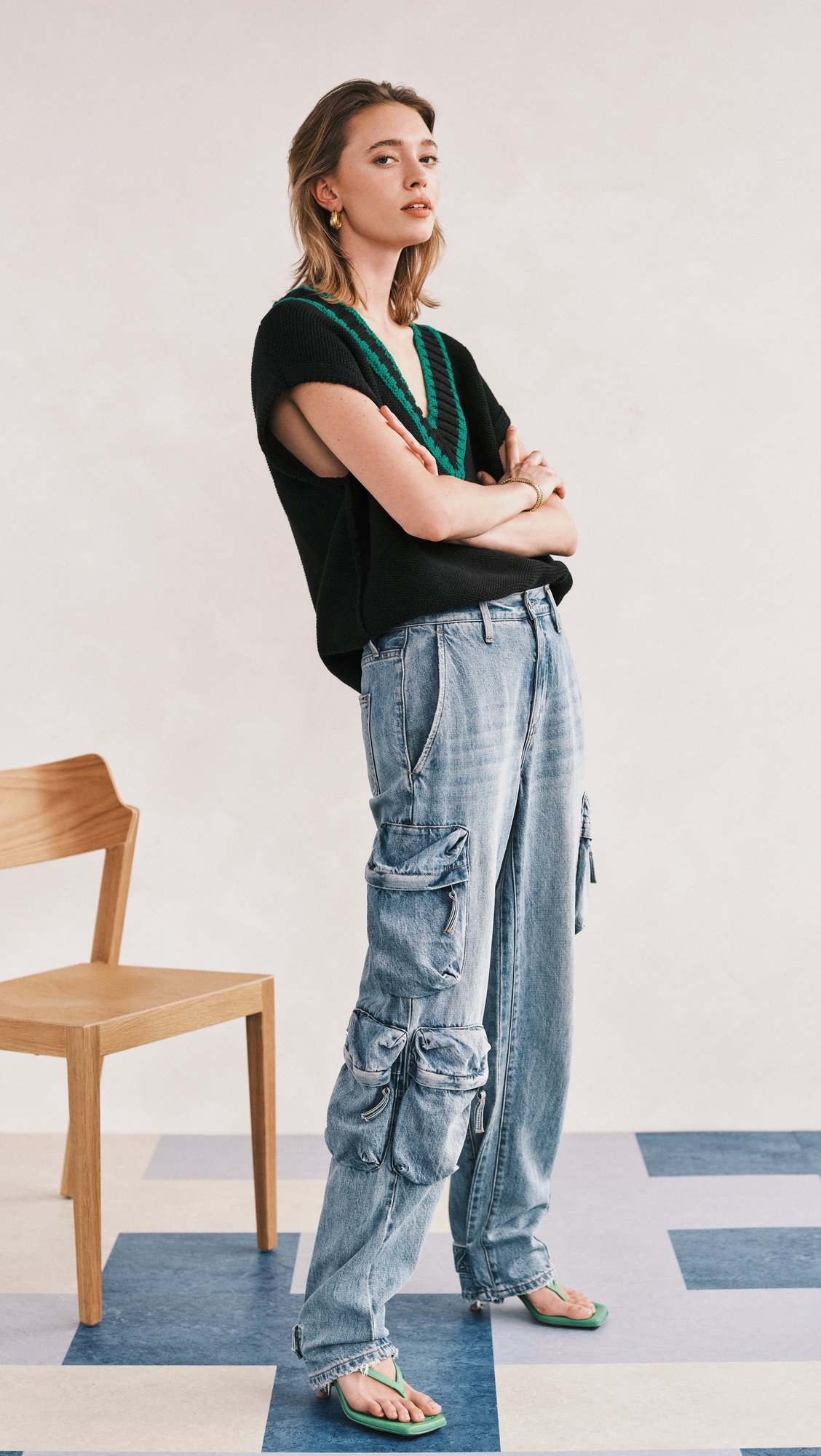 Bobbie Utility Jeans Varsity