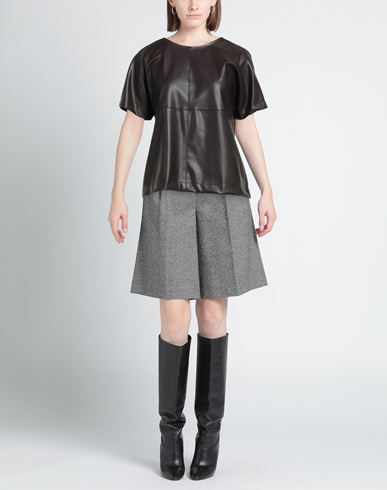 Tricot Woman Top Dark brown Size XL Polyester, Polyurethane