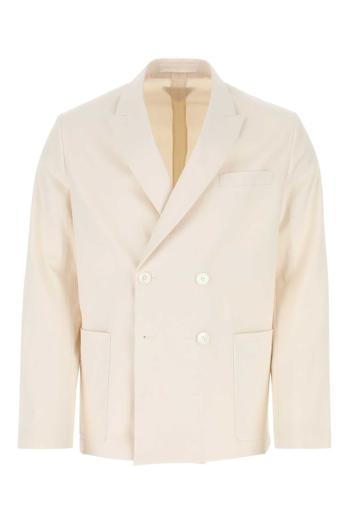 Cotton Blazer — Beige