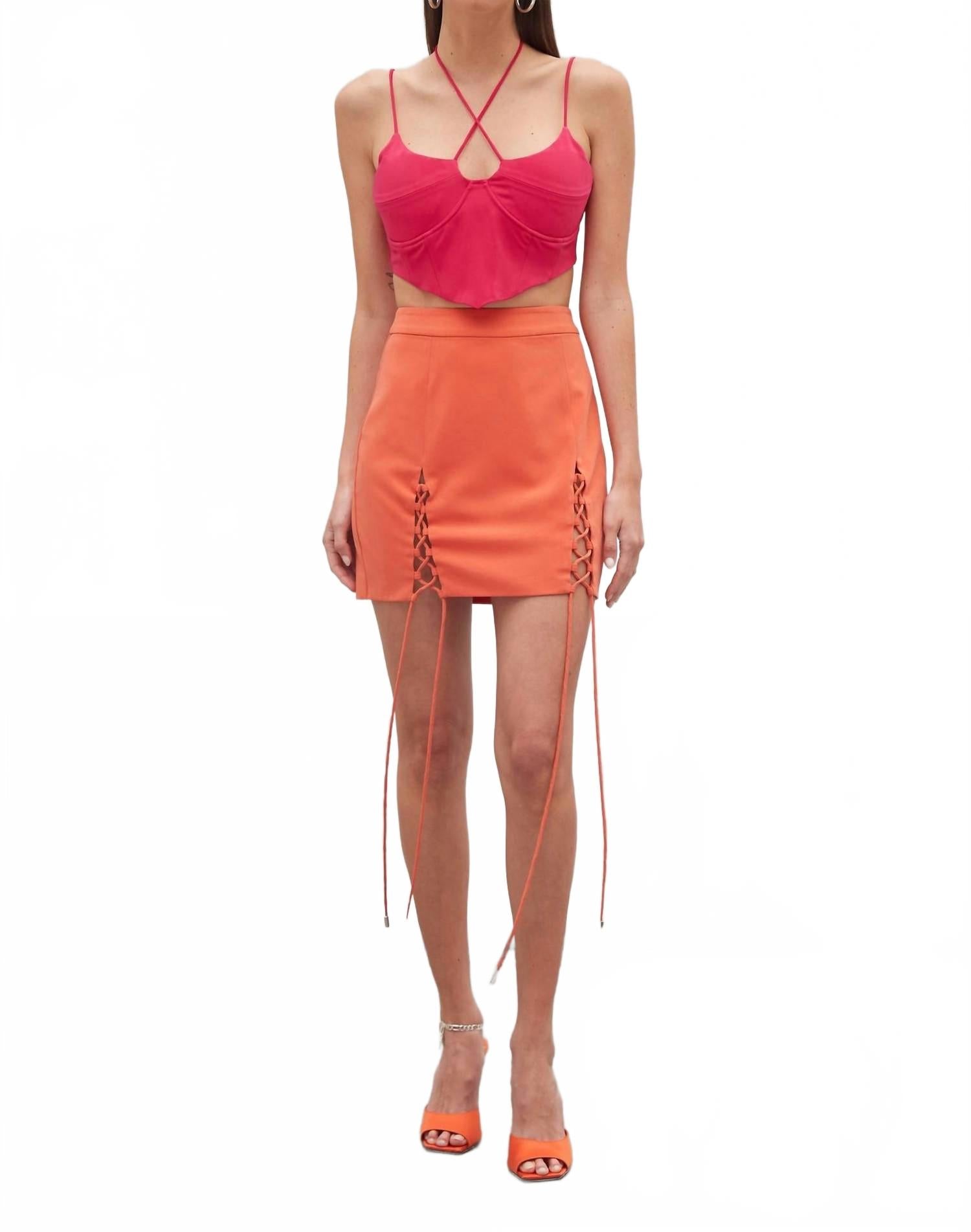 Narla Crop Top In Azalea