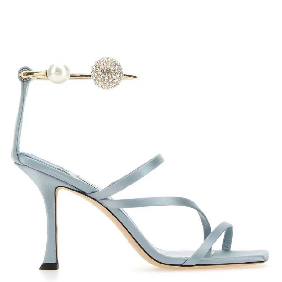 Ottilia 90 Crystal and Pearl Strap Sandals