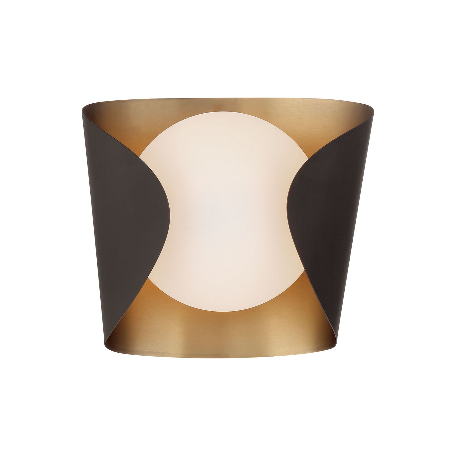 Legacy Brass & Dark Bronze Bathroom Vanity Light from the Flare Collection