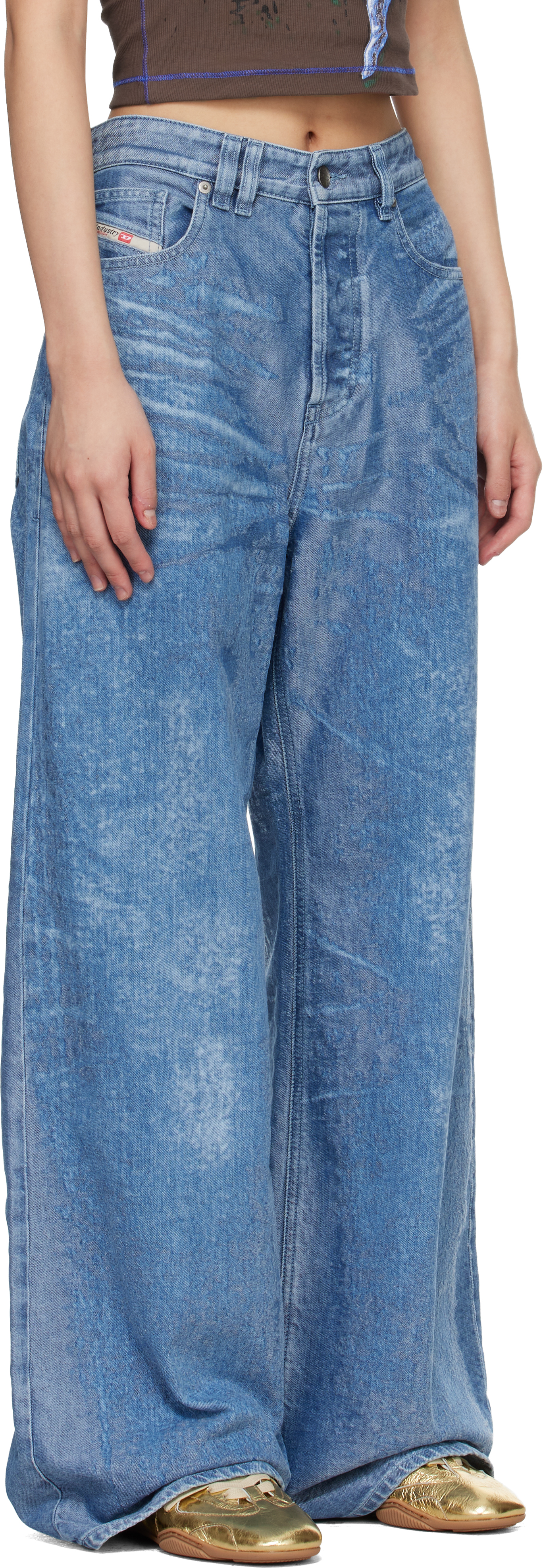 Blue 1996 D-Sire Relaxed Low Waist Jeans
