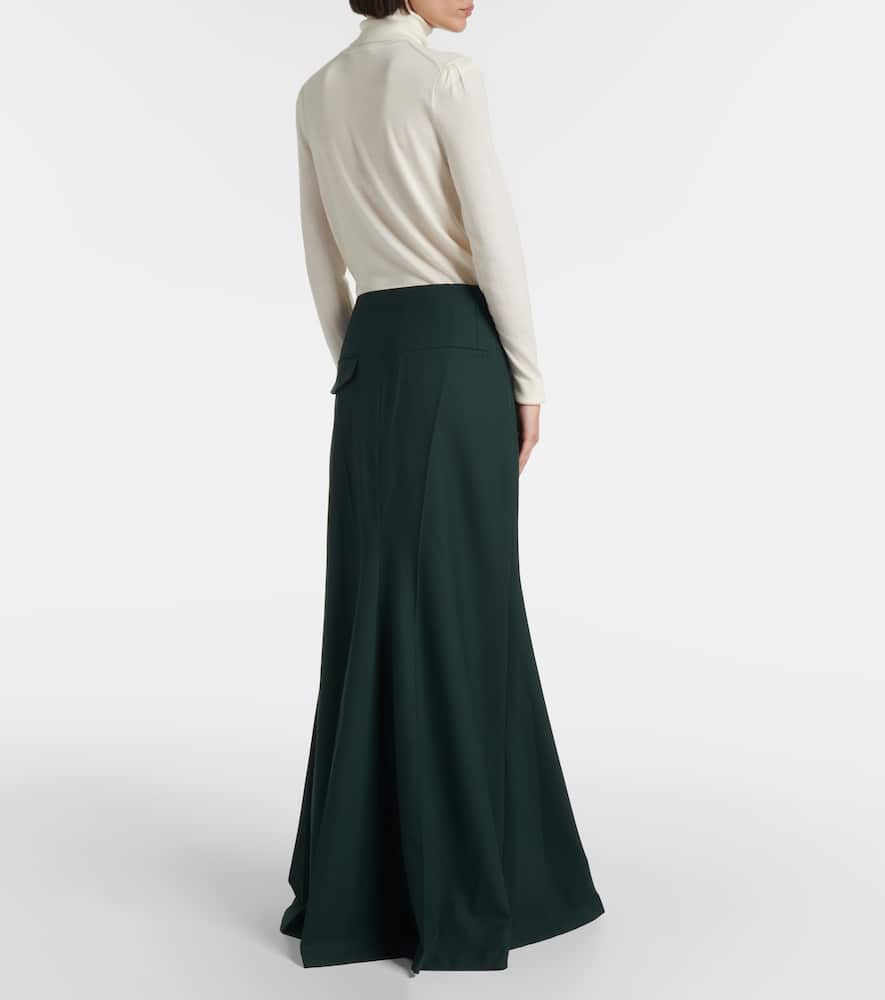 Asymmetric maxi skirt
