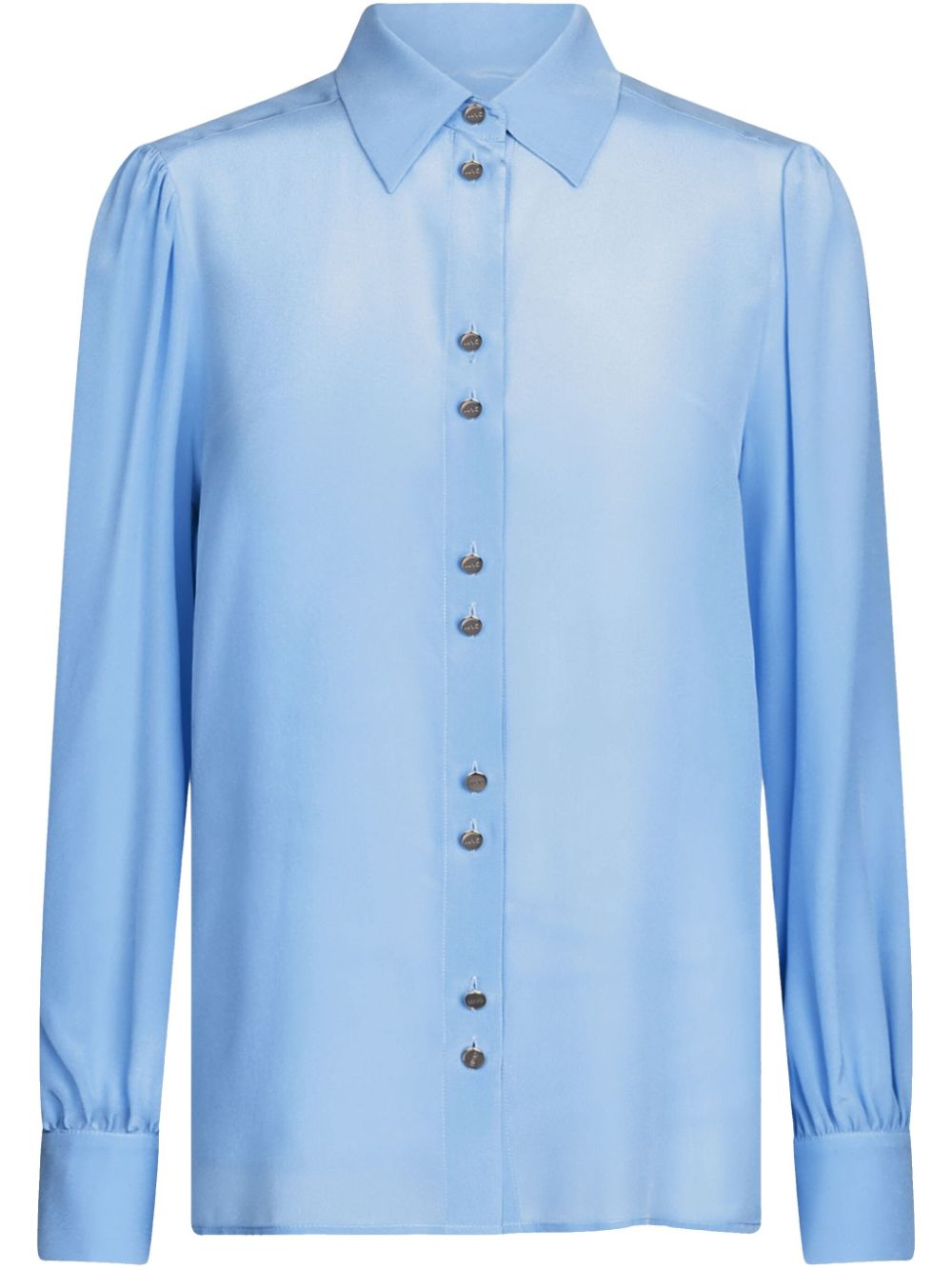 Crepe-de-chine shirt - Blue