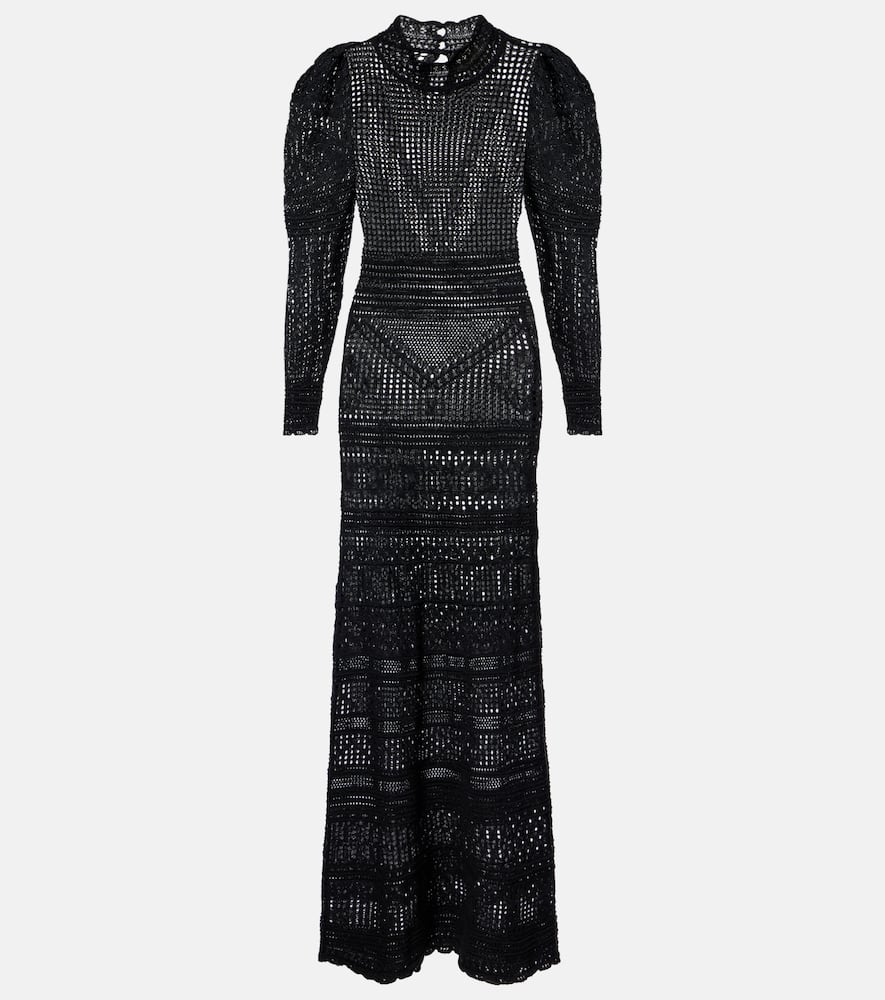 Dione open-knit maxi dress