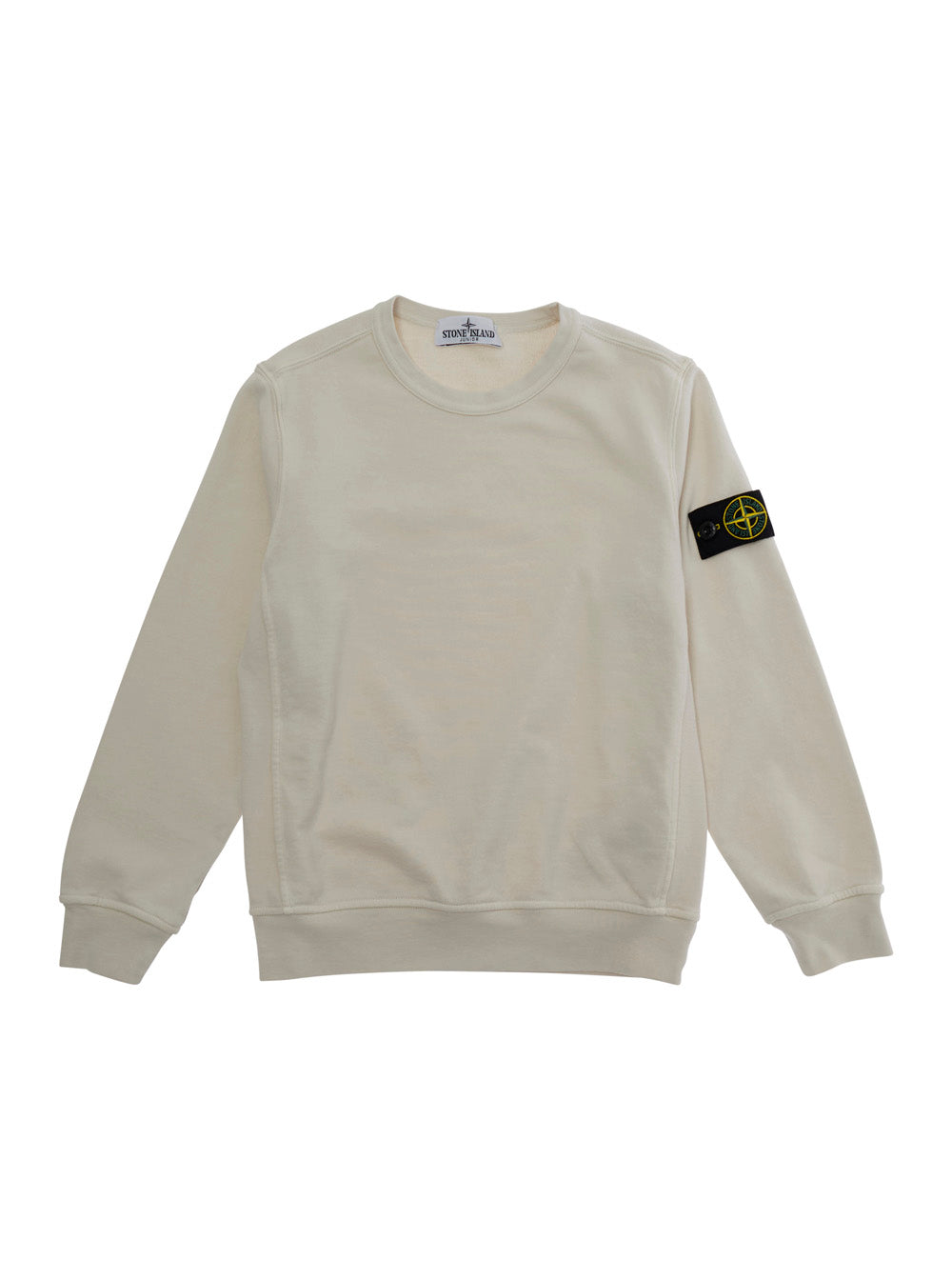Logo-Patch Cotton Sweatshirt — White